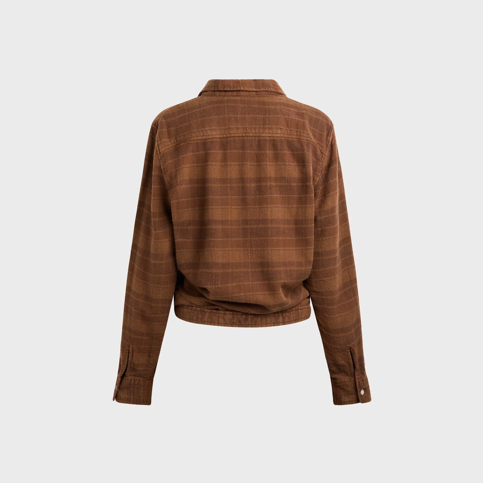 R13 Wrap Around Shirt - Plaid Brown sold by Kith product image thumbnail 2