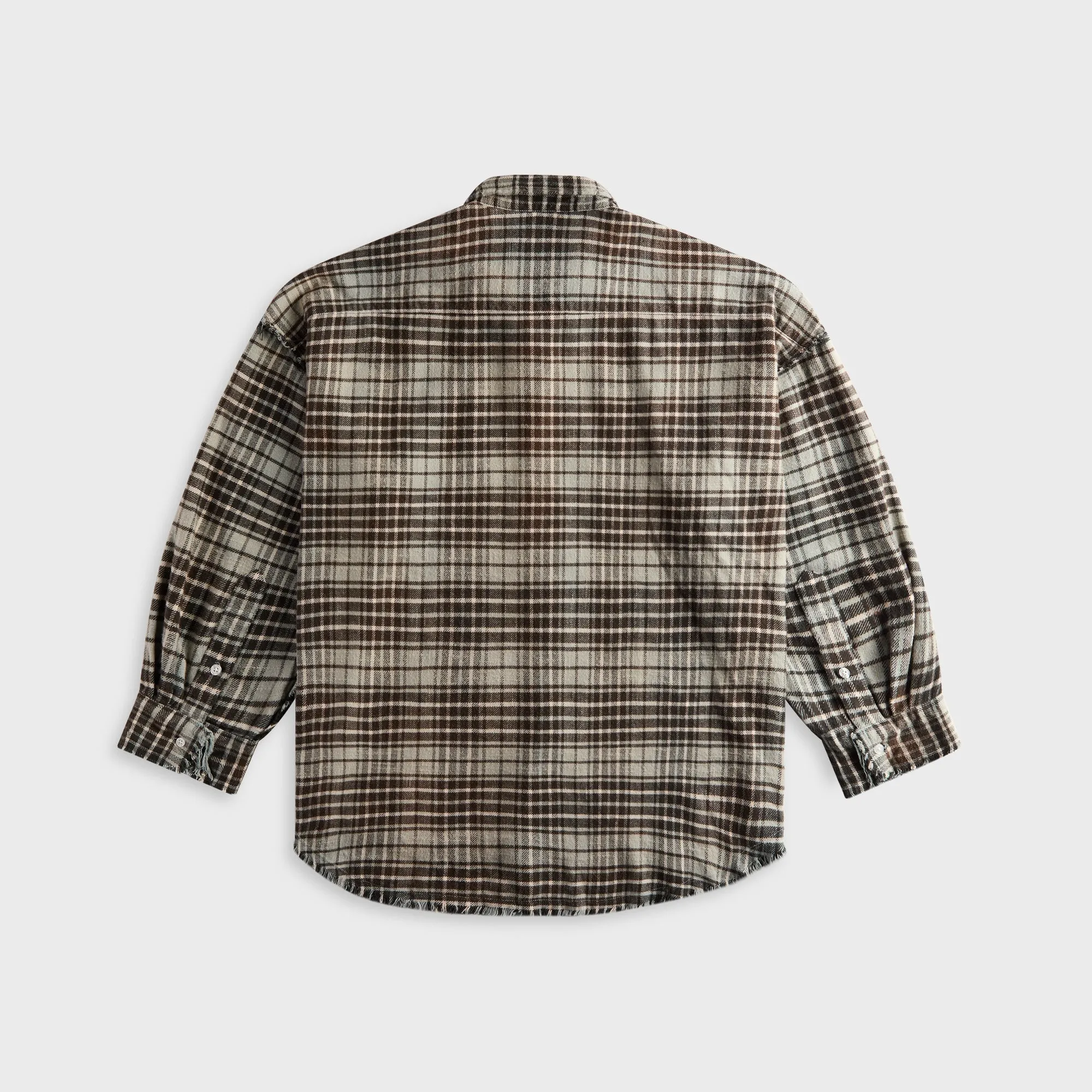 R13 Shredded Seam Drop - Blue Plaid sold by Kith product image thumbnail 2
