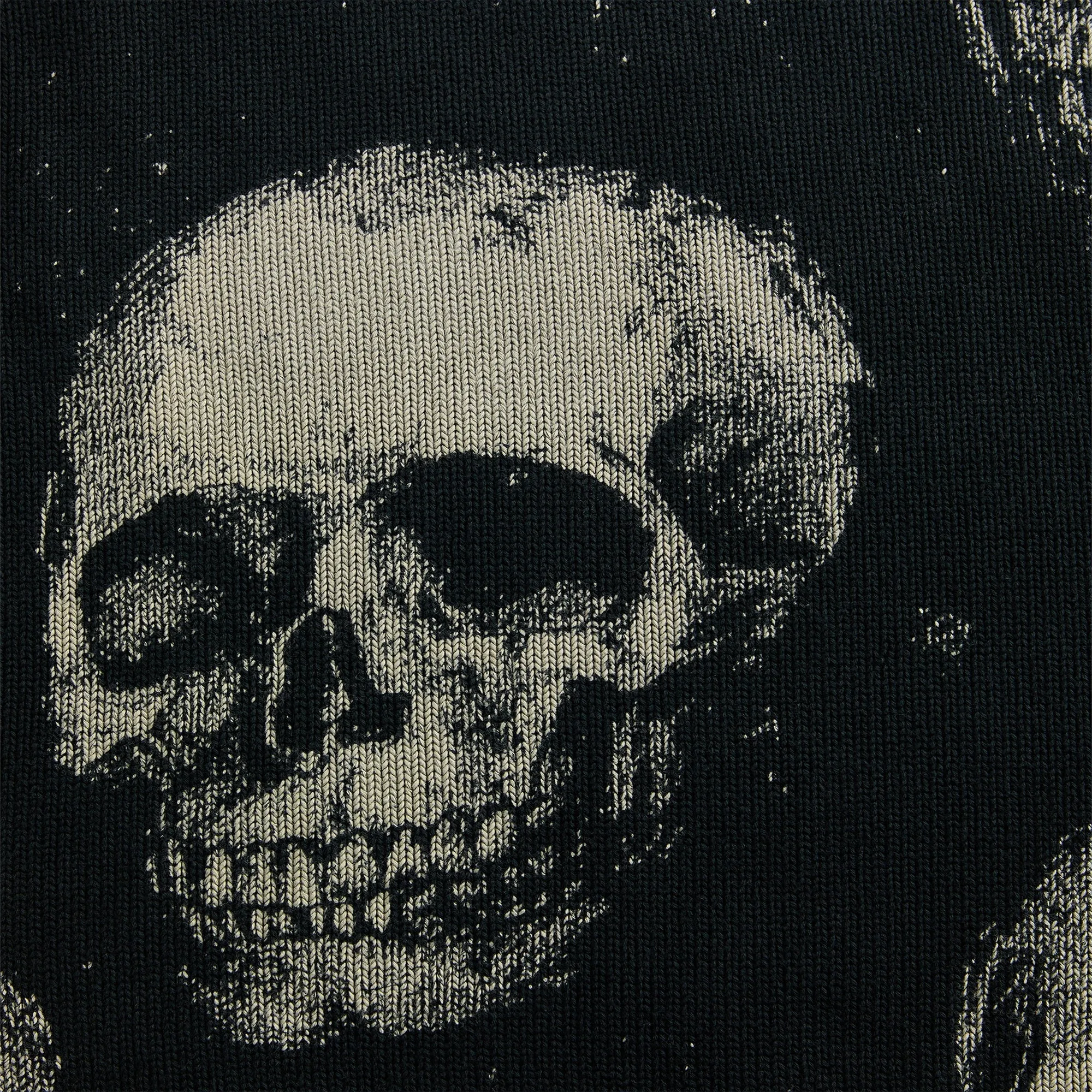 R13 Printed Boyfriend Sweater - Skulls On Black sold by Kith product image thumbnail 3
