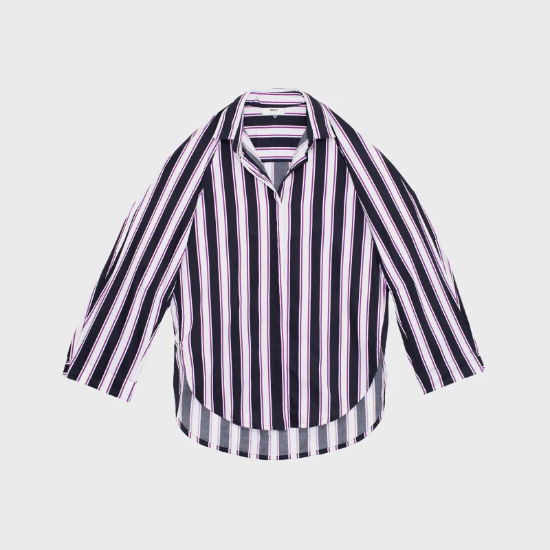 Mikoh Paseo Drop Shoulder Button Up Long Sleeve Shirt - Aura sold by Kith