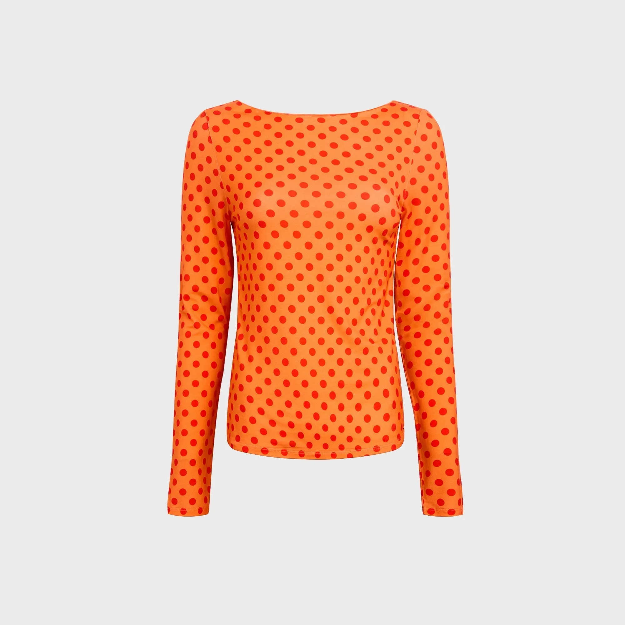 Miaou Amelia Top - Red Polka Dot sold by Kith