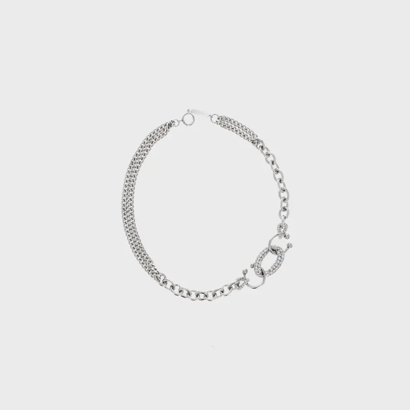 Justine Clenquet Phoebe Necklace - Palladium sold by Kith