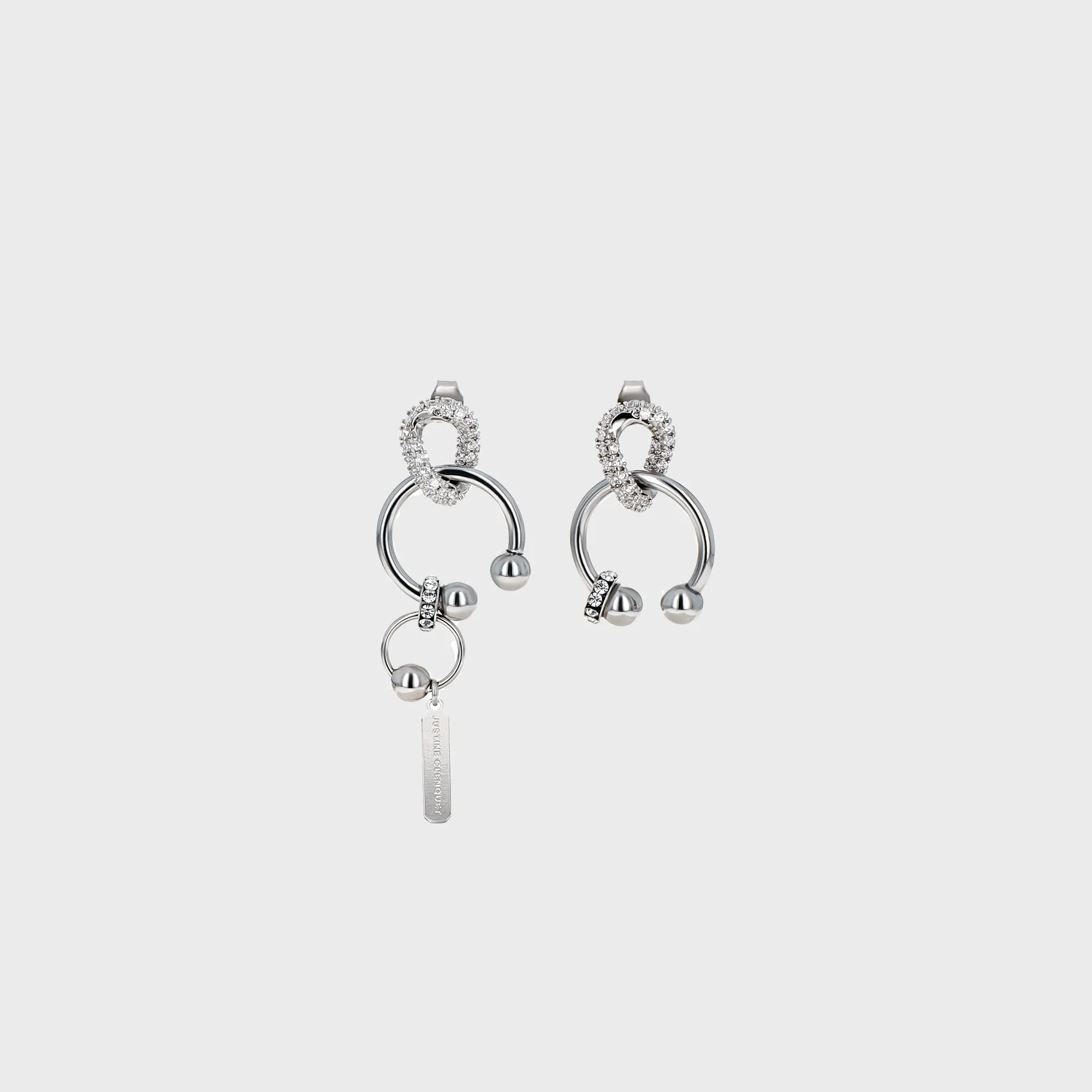 Justine Clenquet Phoebe Earring - Palladium sold by Kith