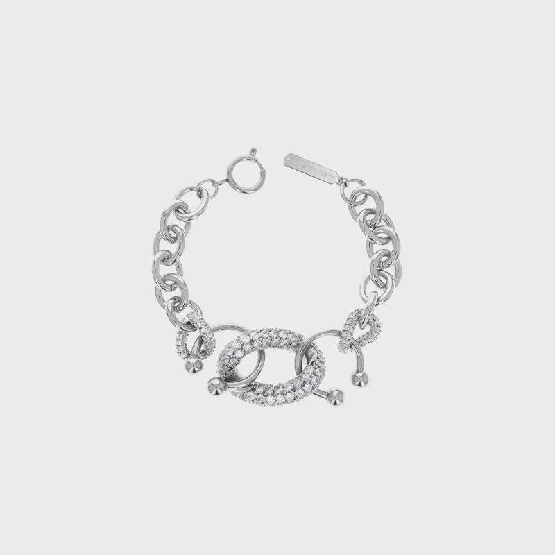 Justine Clenquet Phoebe Bracelet - Palladium sold by Kith