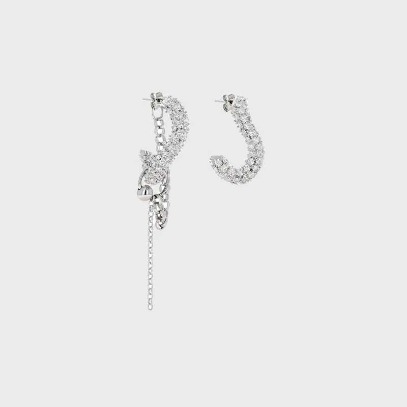 Justine Clenquet Lotta Earring - Palladium sold by Kith