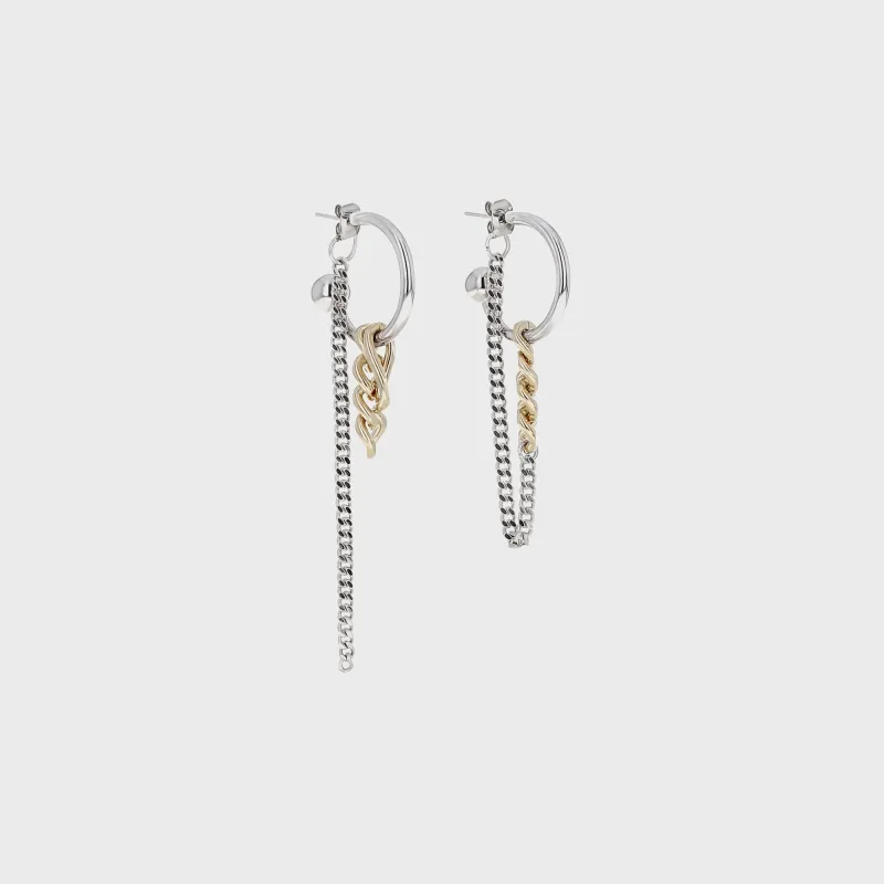 Justine Clenquet Jena Earring - Gold / Palladium sold by Kith
