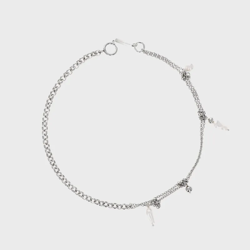 Justine Clenquet Connor Necklace - Palladium sold by Kith
