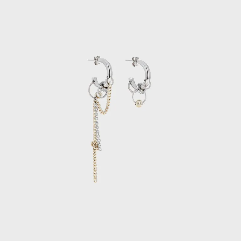 Justine Clenquet Amber Earring - Gold / Palladium sold by Kith