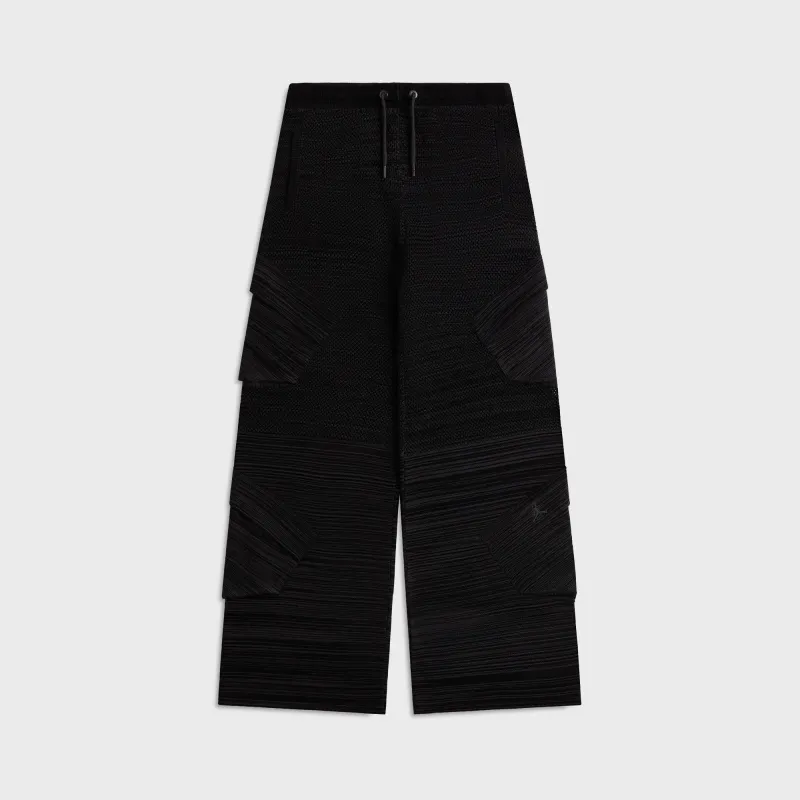 Jordan x Téla Knit Pant - Dark Smoke Grey / Black sold by Kith