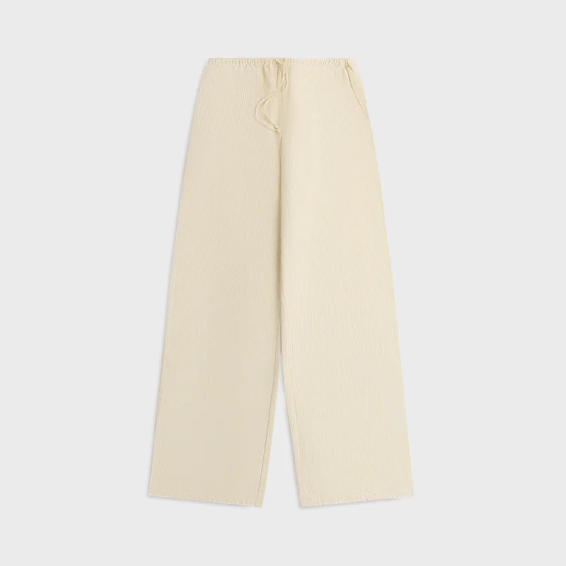 GUIZIO Stripe Lounge Pant - Yellow / White sold by Kith