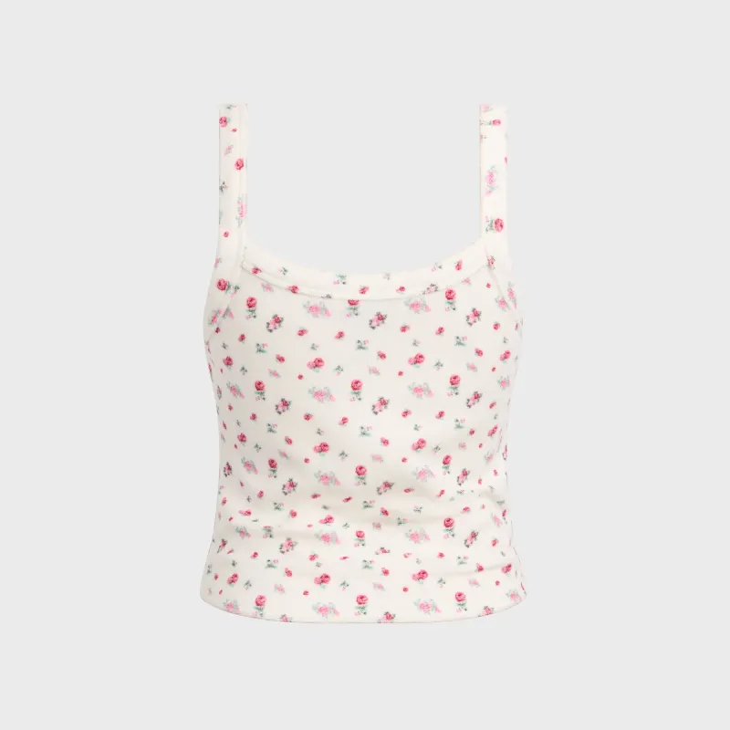 GUIZIO Dani Terry Tank - Ditsy Floral sold by Kith