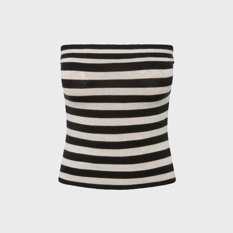 Frankies Bikinis Sky Cloud Knit Strapless Top - Day to Night sold by Kith