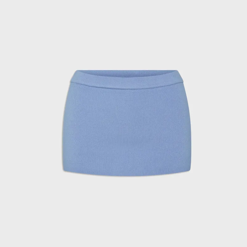 Frankies Bikinis Marialla Cloud Knit Skort - Heaven Blue sold by Kith