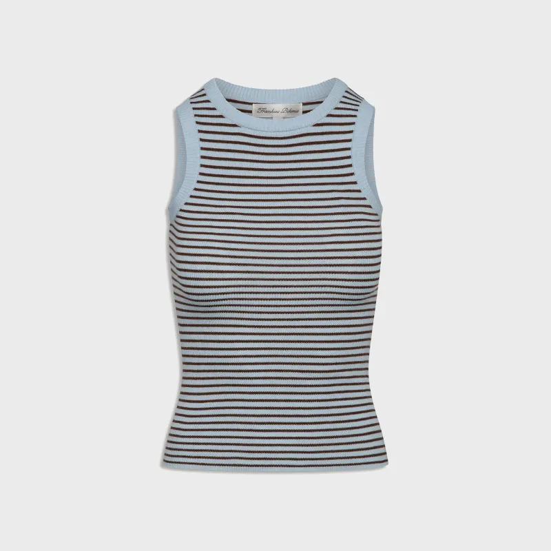 Frankies Bikinis Cuddle Ribbed Knit Tank - Montauk Stripe sold by Kith