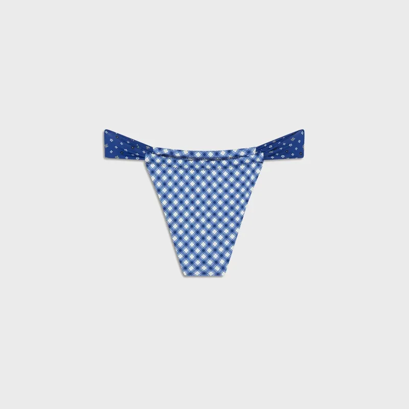 Frankies Bikinis Beckett Bottom - Starry Gingham Print sold by Kith