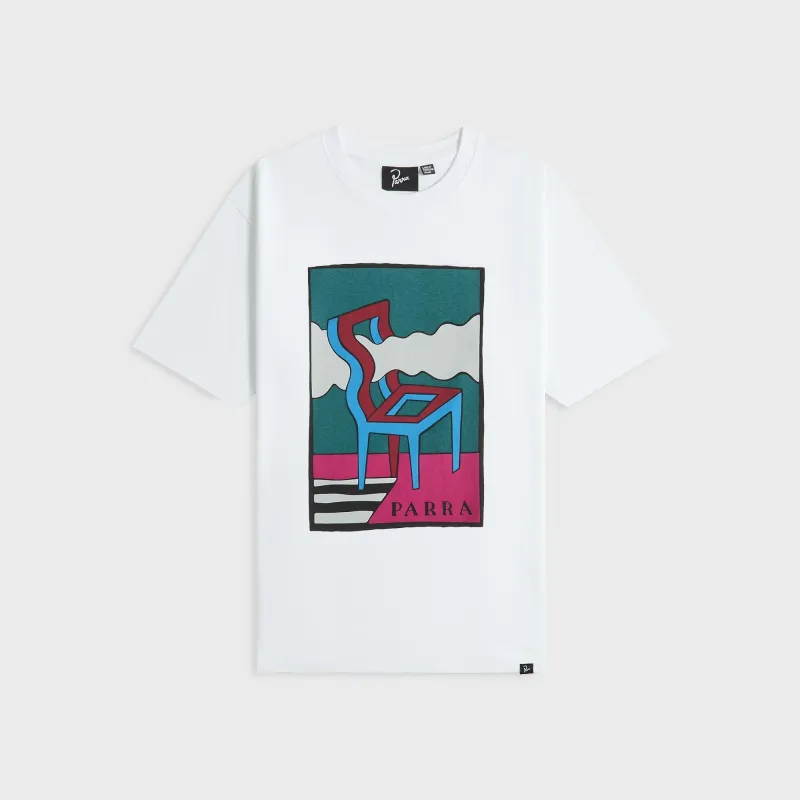 by Parra Smoke Chair Tee - White made by by Parra
