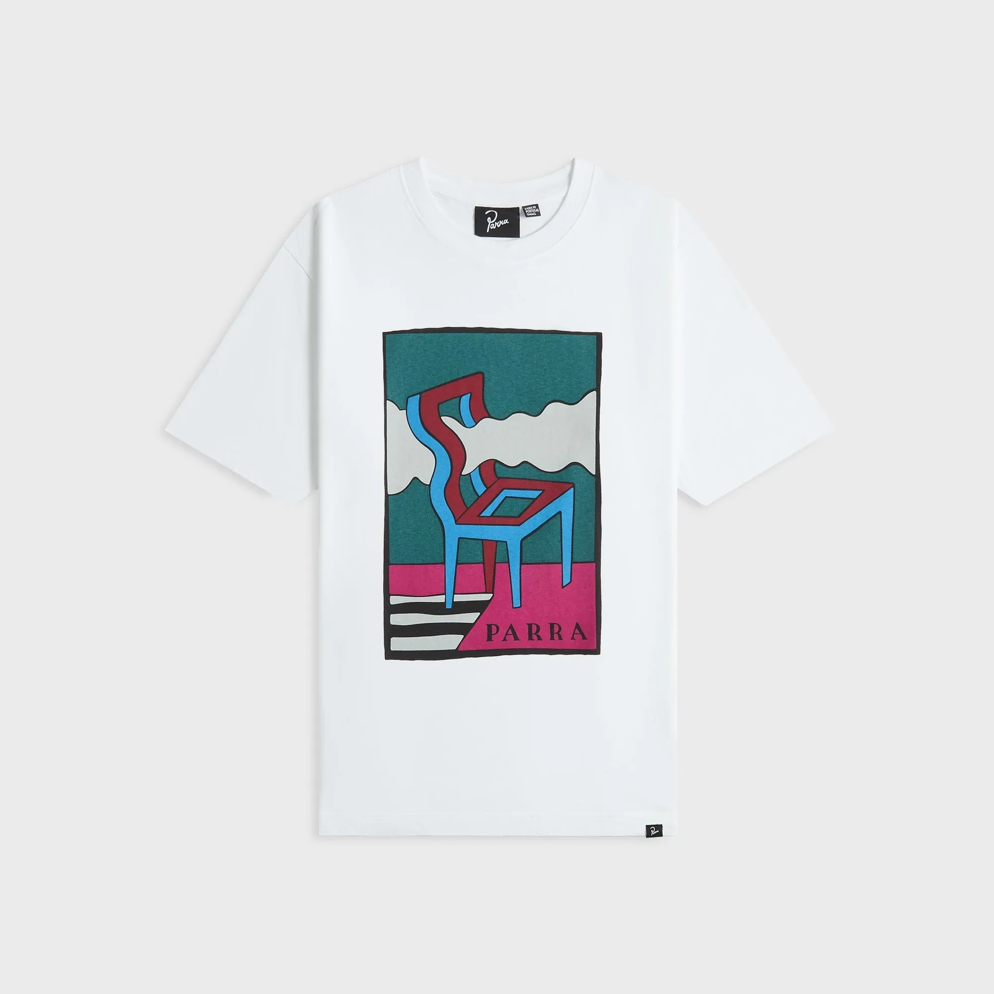 by Parra Smoke Chair Tee - White sold by Kith
