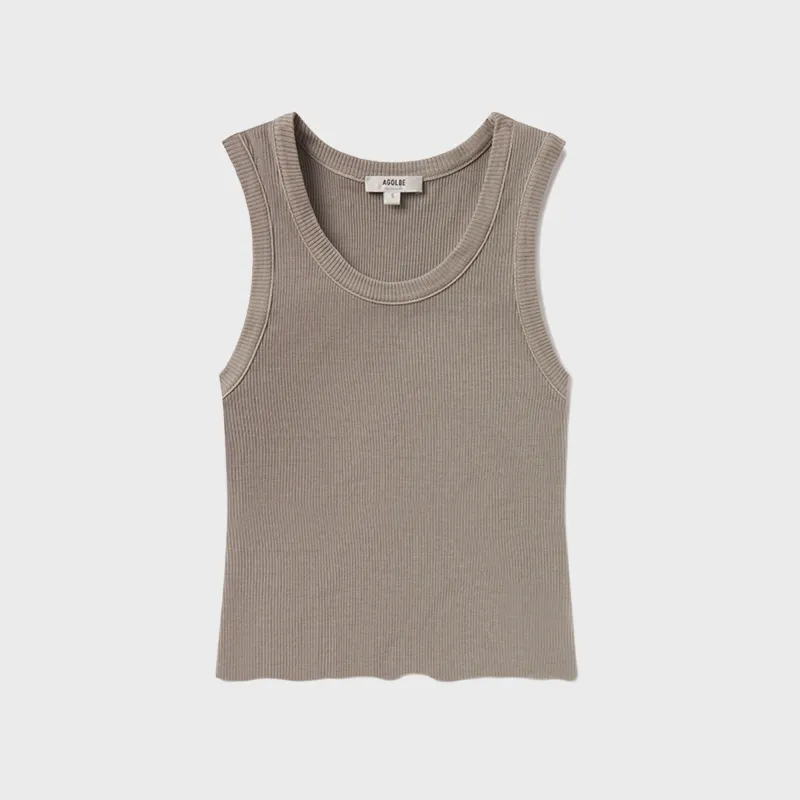 Agolde Shrunken Poppy Tank - Grove sold by Kith