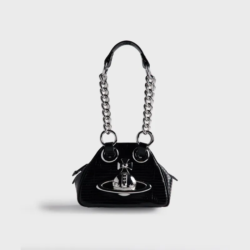 Vivienne Westwood Archive Chain Bag - Black Croc sold by Kith