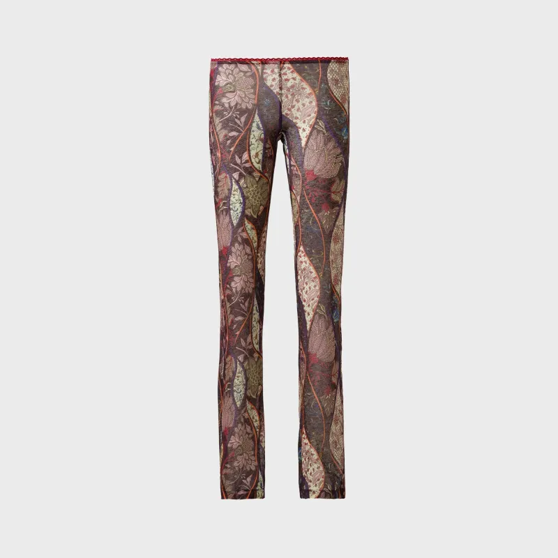 Siedres Printed Mesh Semi-Sheer Flare Pants - Multi sold by Kith