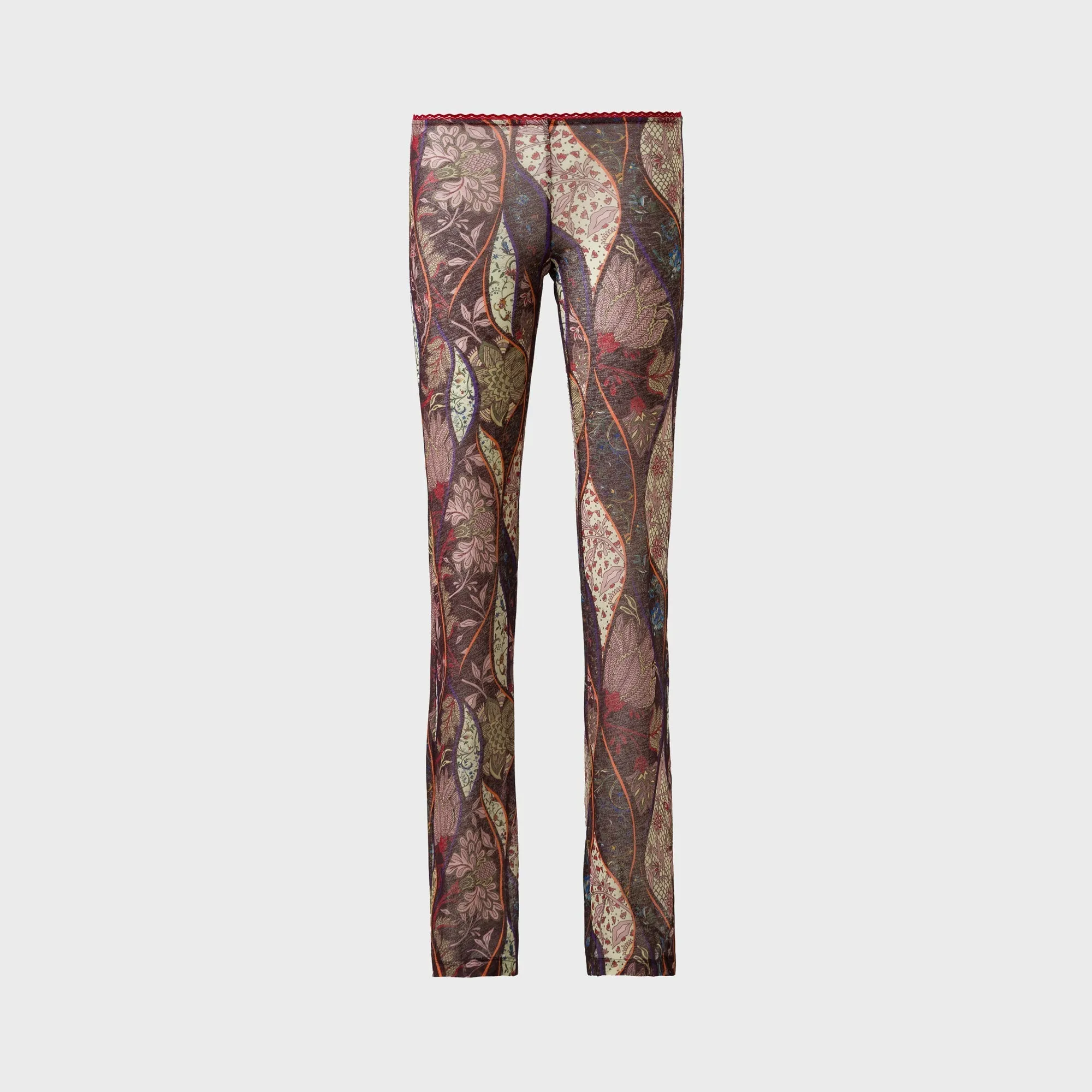 Siedres Printed Mesh Semi-Sheer Flare Pants - Multi sold by Kith