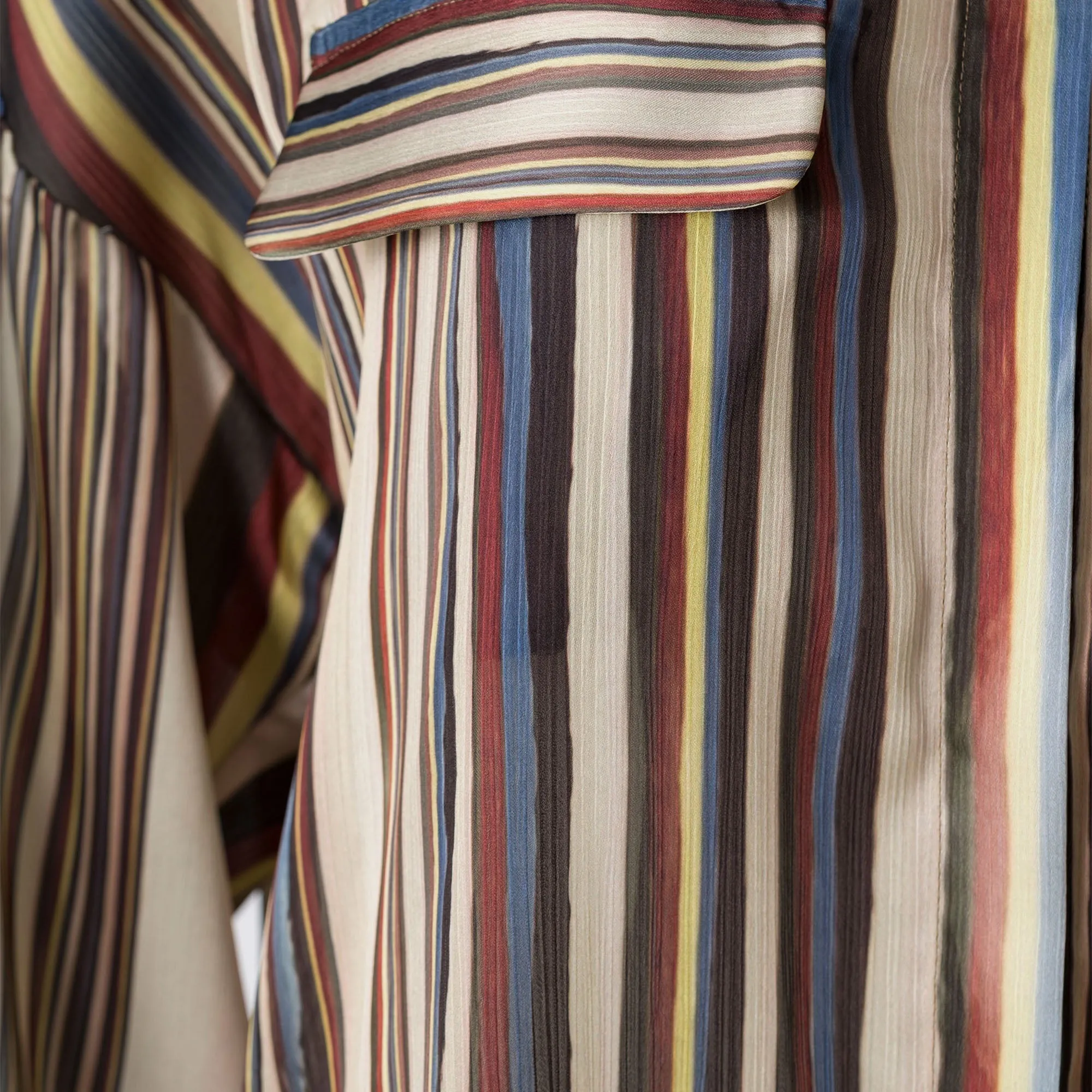 Siedres Oversized Satin Shirt with Front Pockets - Multi sold by Kith product image thumbnail 3