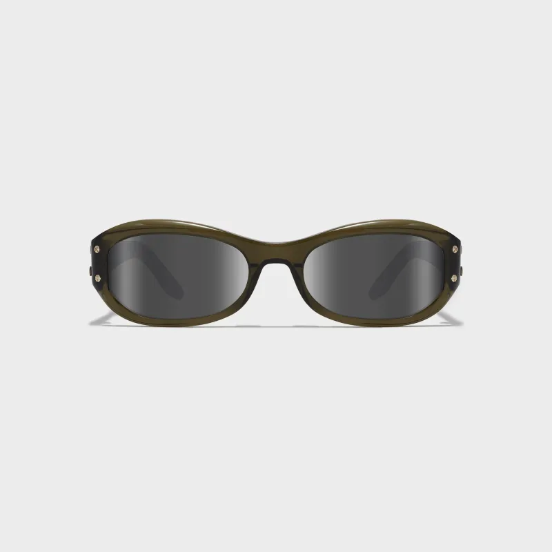 NRGY Vela Frames - Crystal Olive / Graphite Lenses sold by Kith