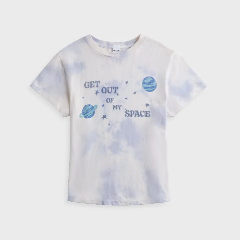 ReDone Classic Tee My Space - Hazy Tie Dye sold by Kith