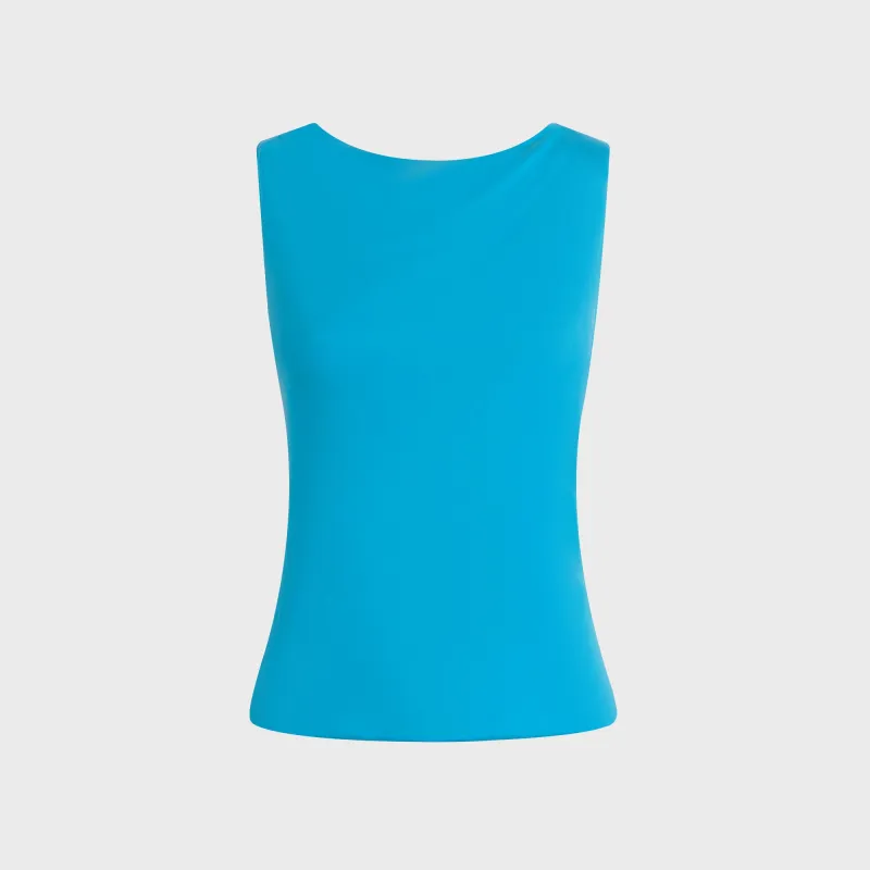 Peachy Den Kylie Cross Back Top - Ocean sold by Kith