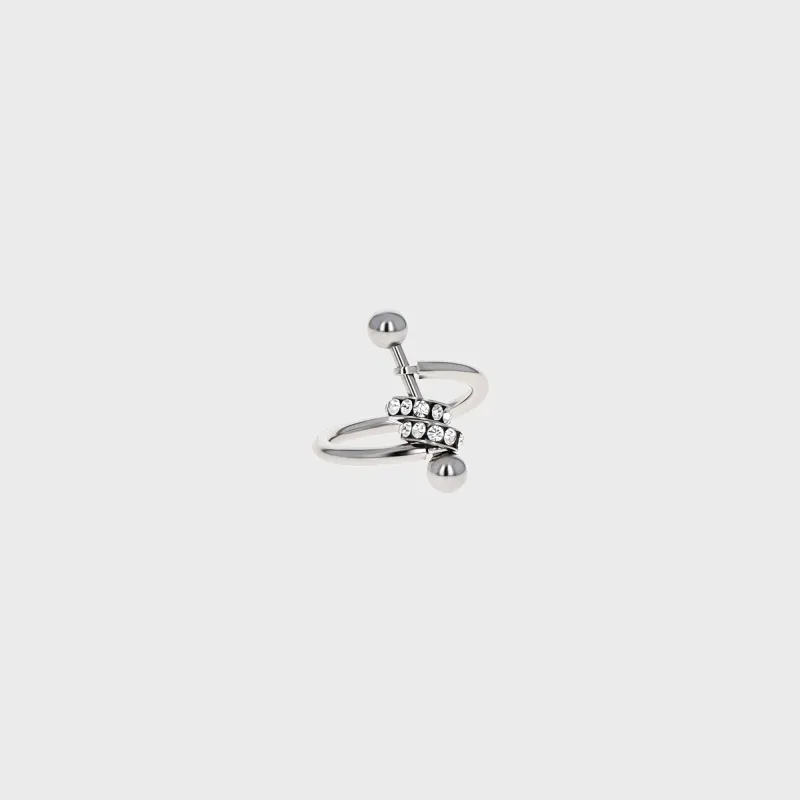 Justine Clenquet Molly Ring - Palladium sold by Kith