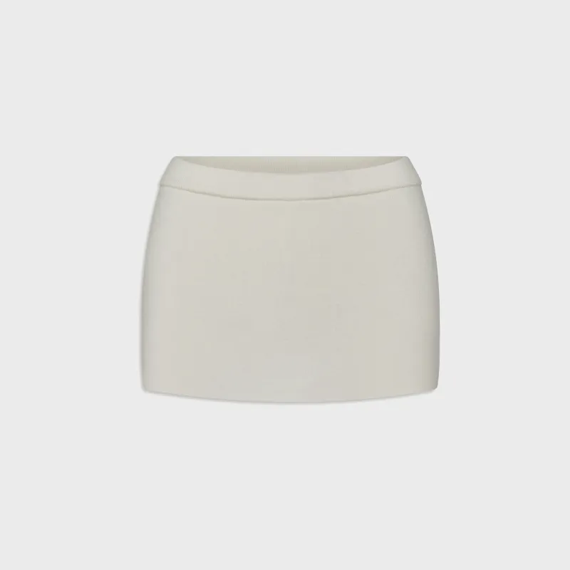 Frankies Bikinis Marialla Cloud Knit Skort - Soft Vanilla sold by Kith