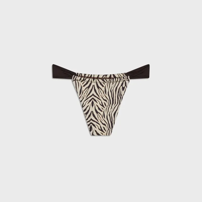 Frankies Bikinis Beckett Bottom - Zebra Print sold by Kith