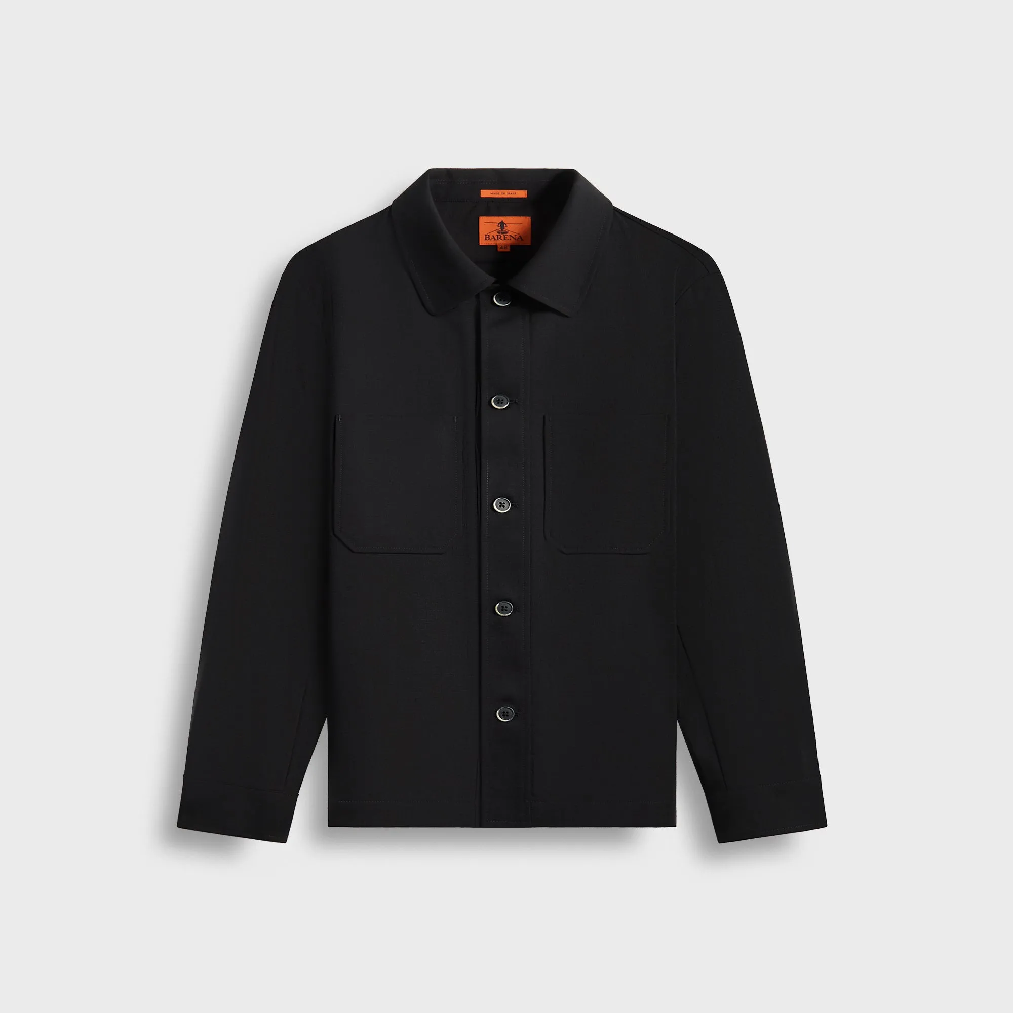 Barena Overshirt Capitan Crielo - Nero sold by Kith