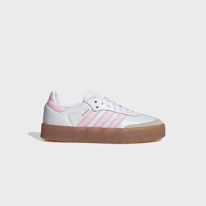 adidas Junior Sambae - Cloud White / Clear Pink / Gold Metallic sold by Kith