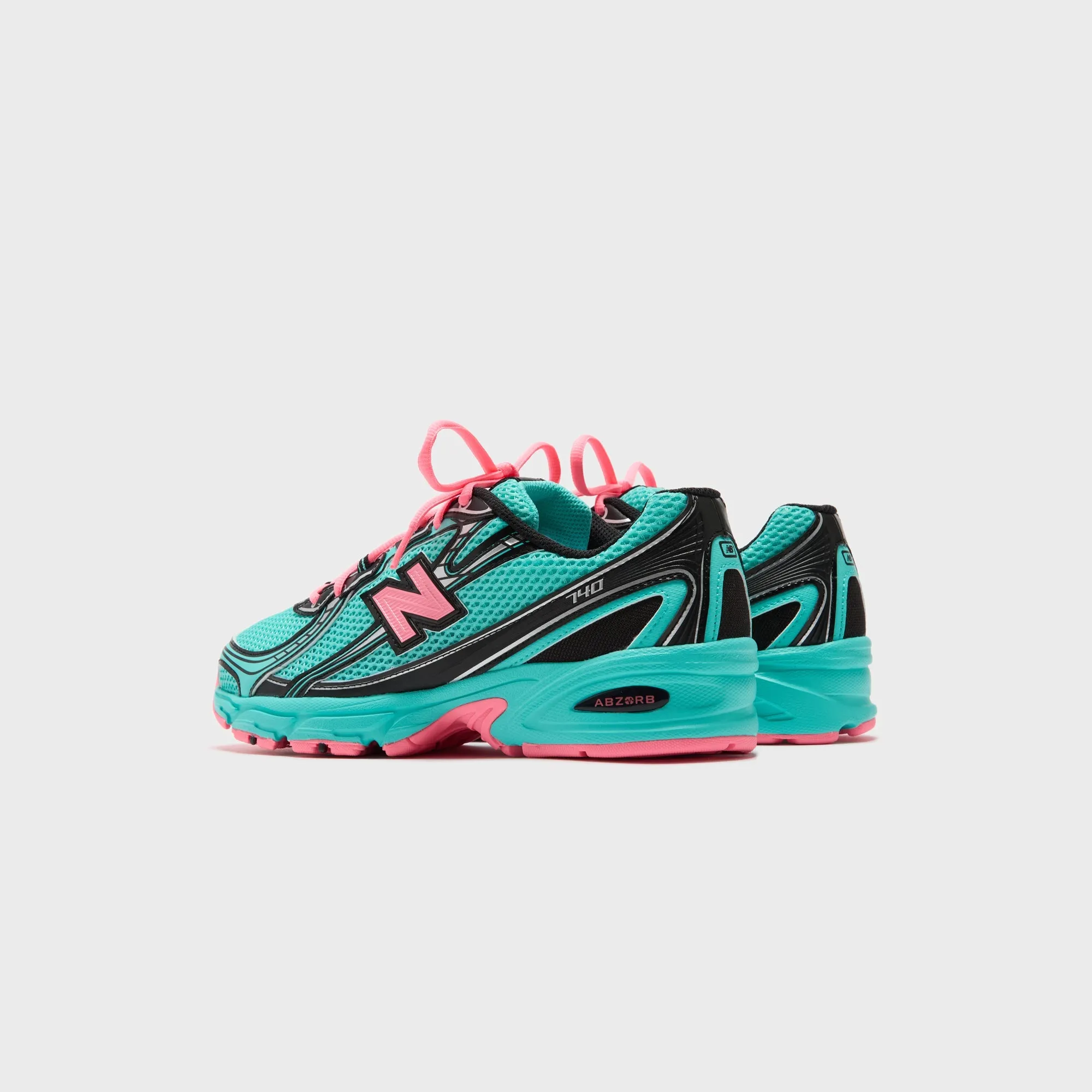 New Balance 740 - Cyber Jade / Black / Pink sold by Kith product image thumbnail 4