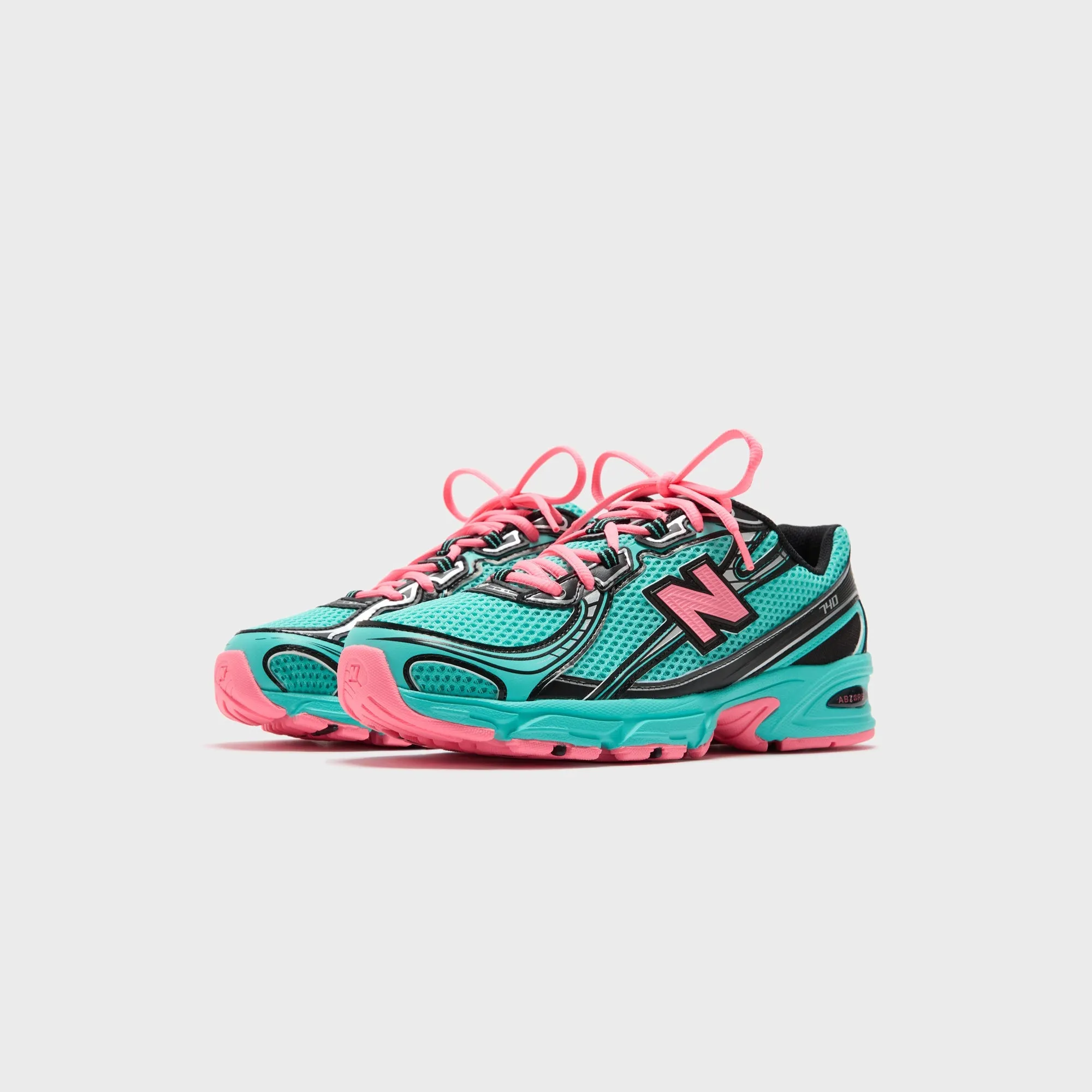 New Balance 740 - Cyber Jade / Black / Pink sold by Kith product image thumbnail 2