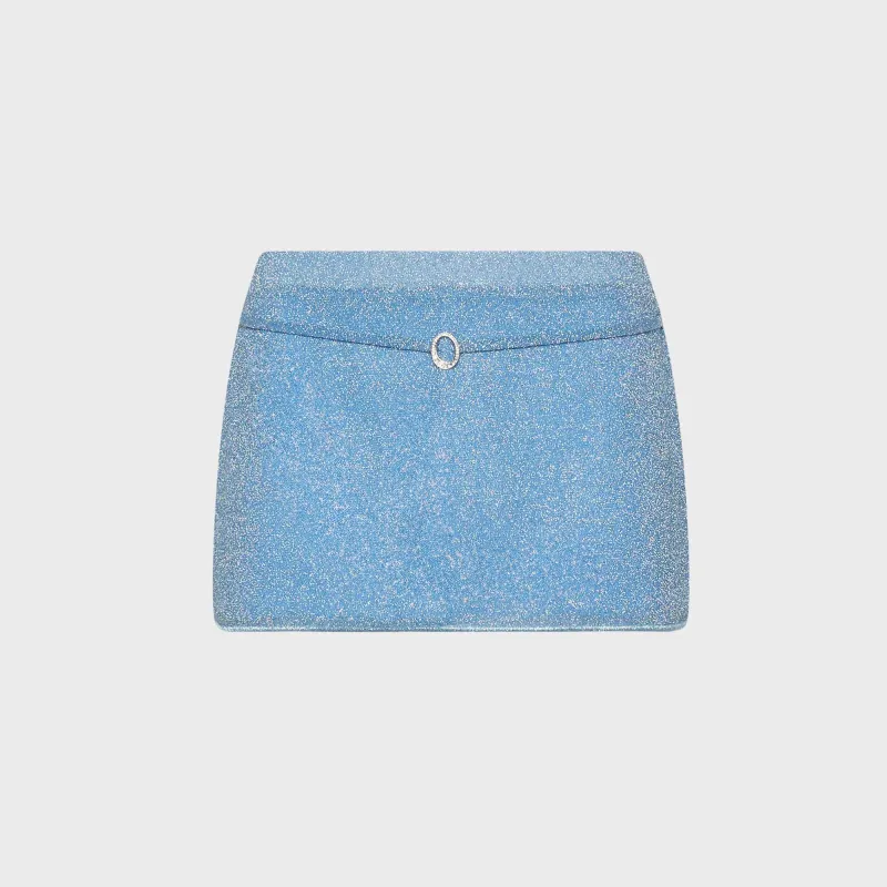 Oseree Lumiere Mini Skirt - Crystal sold by Kith