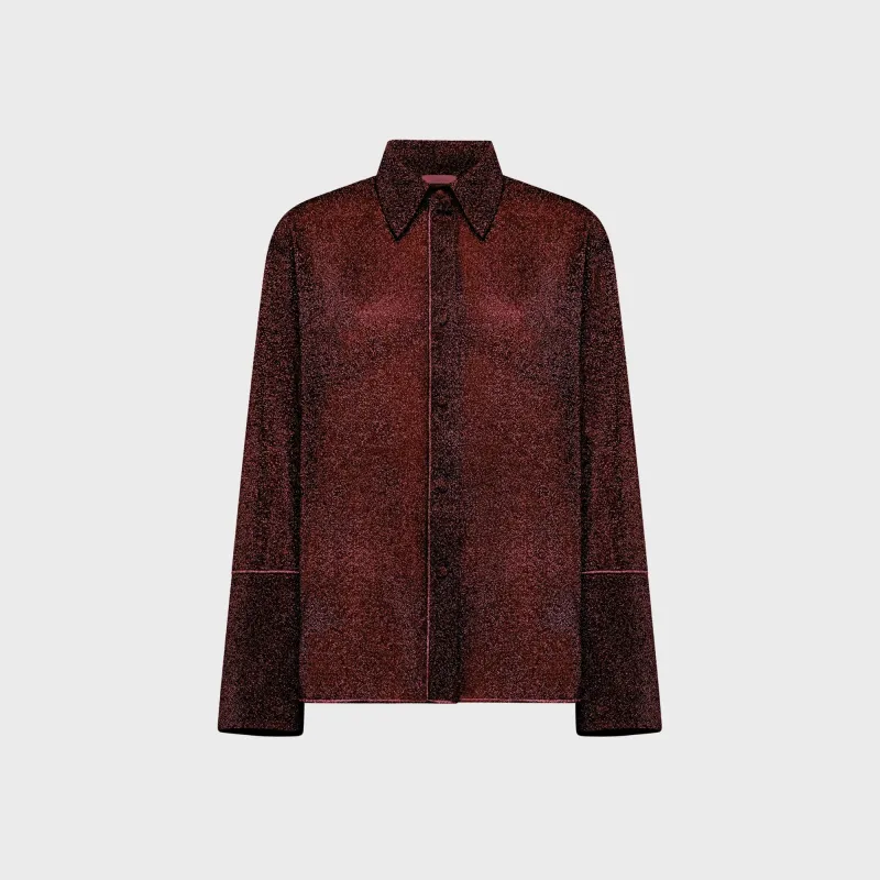 Oseree Lumiere Sleeves Shirt - Burgundy sold by Kith