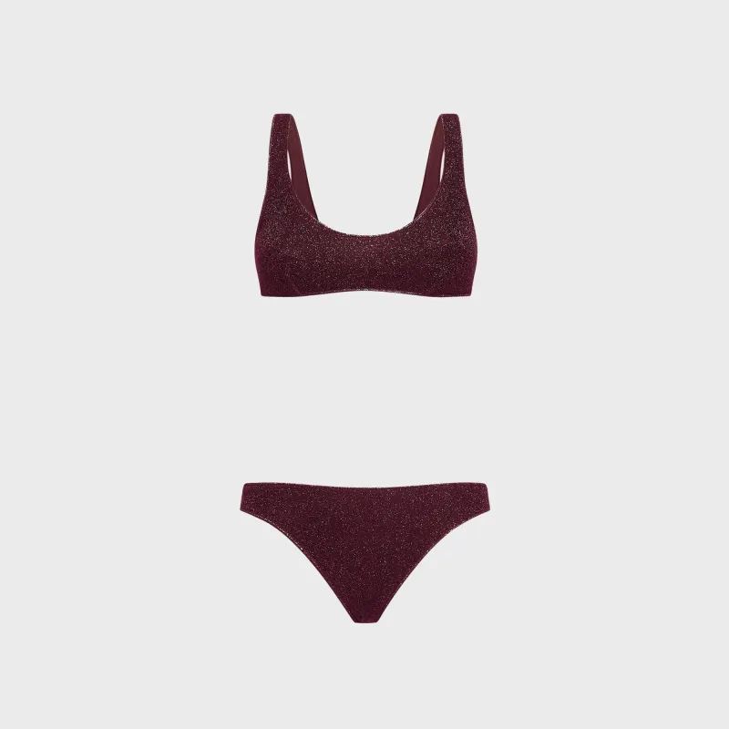 Oseree Lumiere Sporty Set - Burgundy sold by Kith