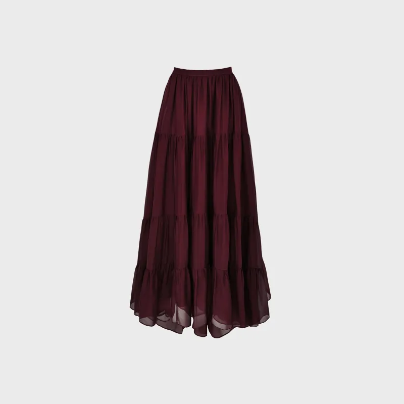 Azeeza Tamar Skirt - Wine sold by Kith
