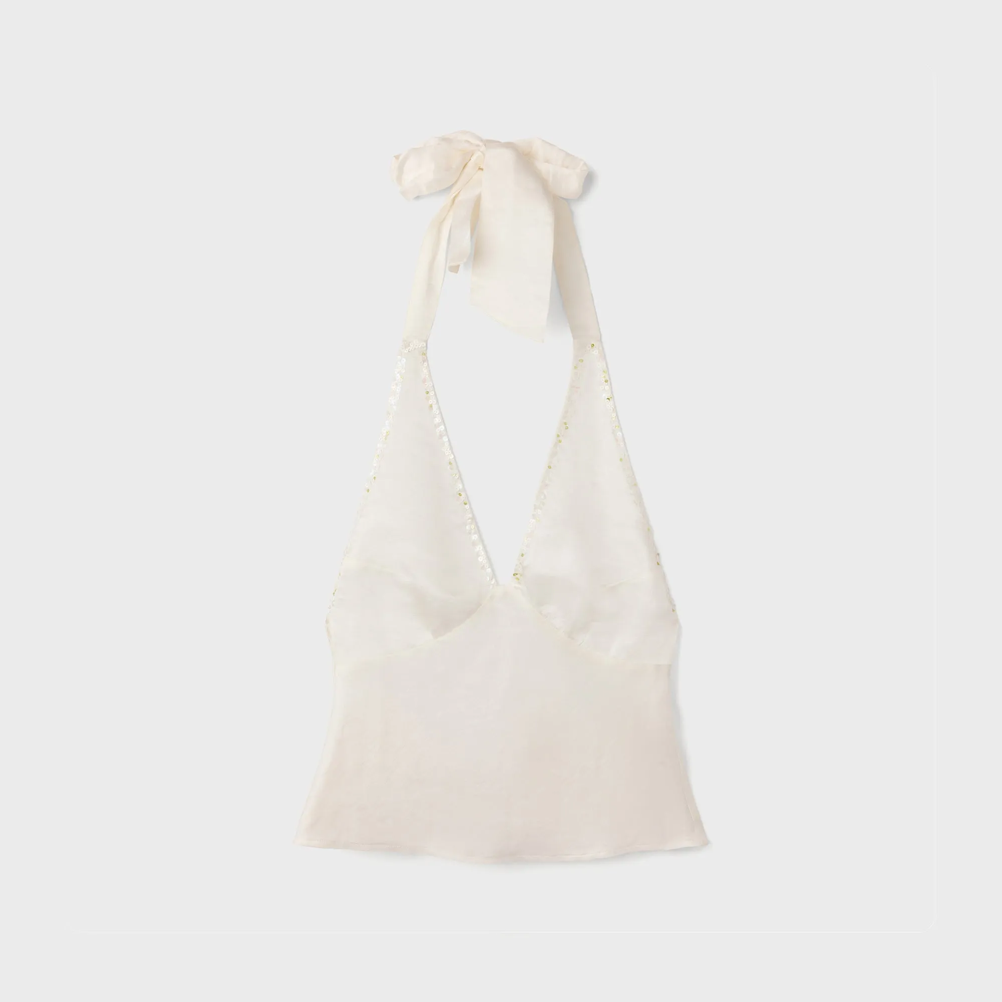 Asta Resort Celine Hand Beaded Camisole - Salt sold by Kith