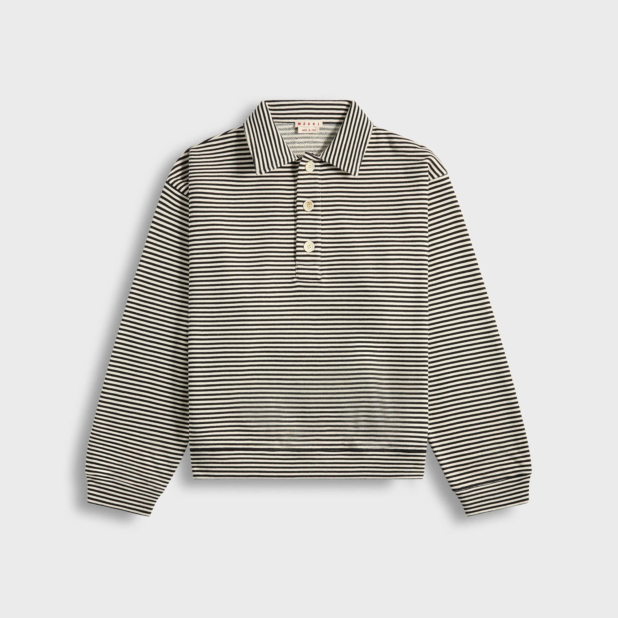 Marni Polo Neck Long-Sleeved Sweatshirt - Black sold by Kith