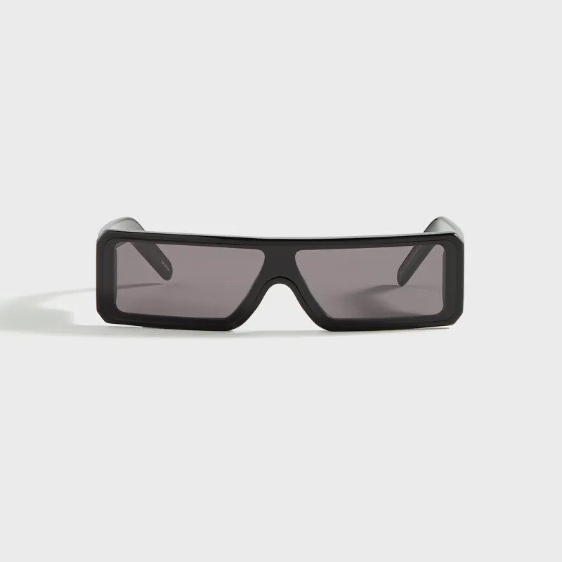 Rick Owens Sunglassess Gethshades - Black Temple / Black Lens made by Rick Owens