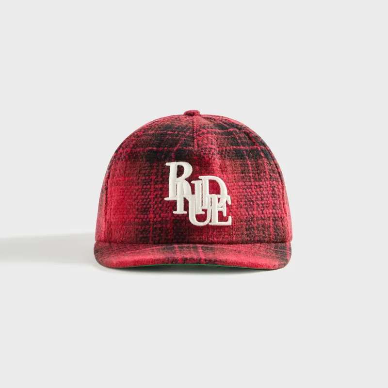 Rhude Scramble Logo Cap - Red / Black sold by Kith