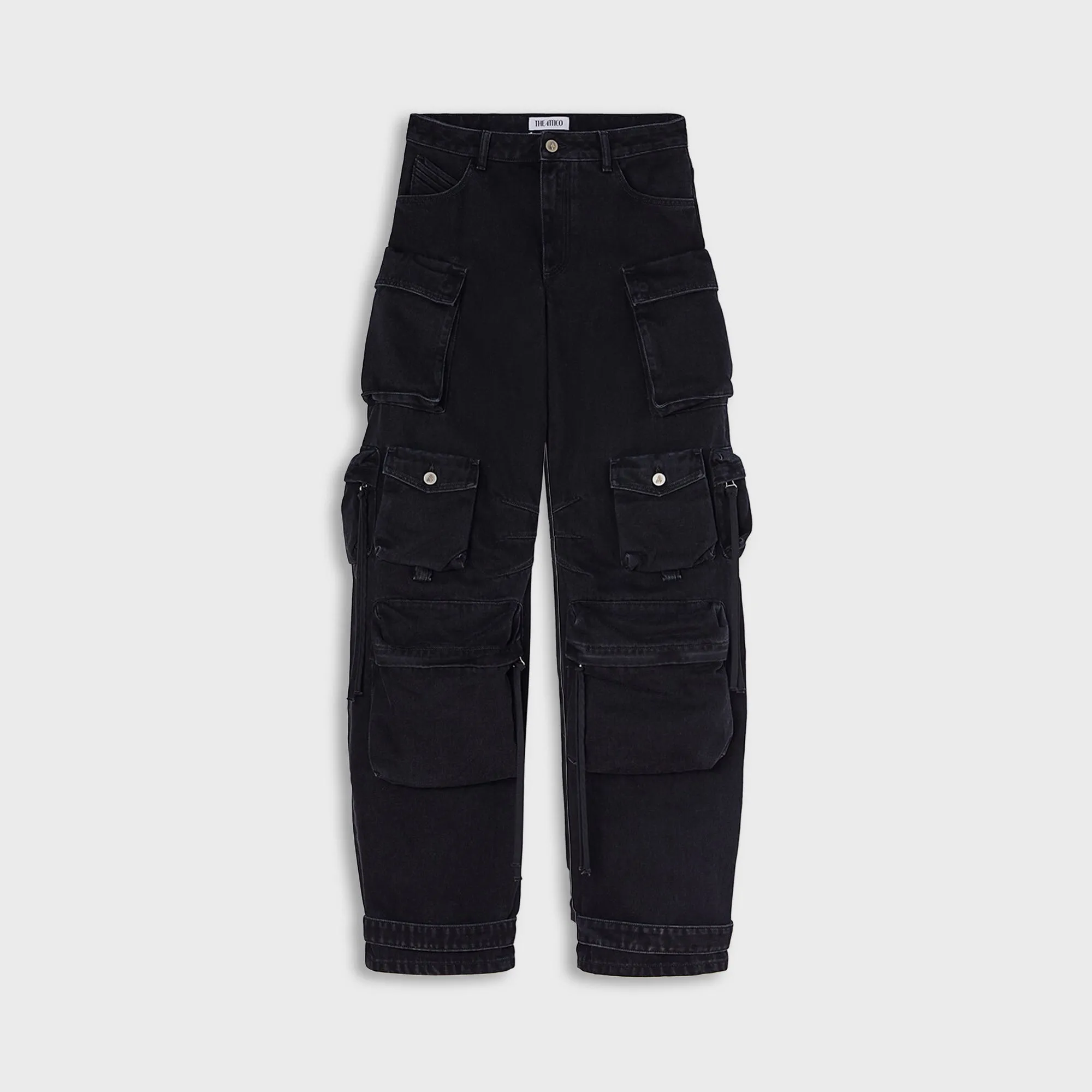 The Attico Fern Long Pant - Black Washed Denim sold by Kith