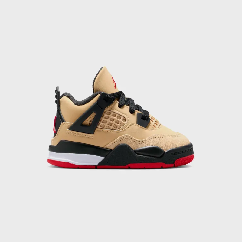 Jordan TD Air Jordan 4 Retro - Sesame / Fire Red / Black / White sold by Kith