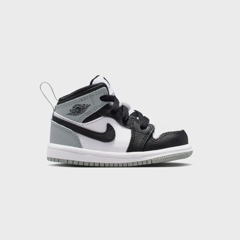 Jordan TD Air Jordan 1 Mid - White / Black / Light Smoke Grey sold by Kith