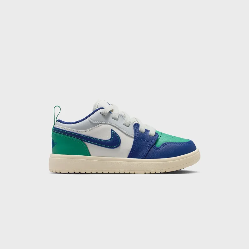 Jordan PS Air Jordan 1 Low - Sail / Deep Royal Blue / Stadium Green sold by Kith
