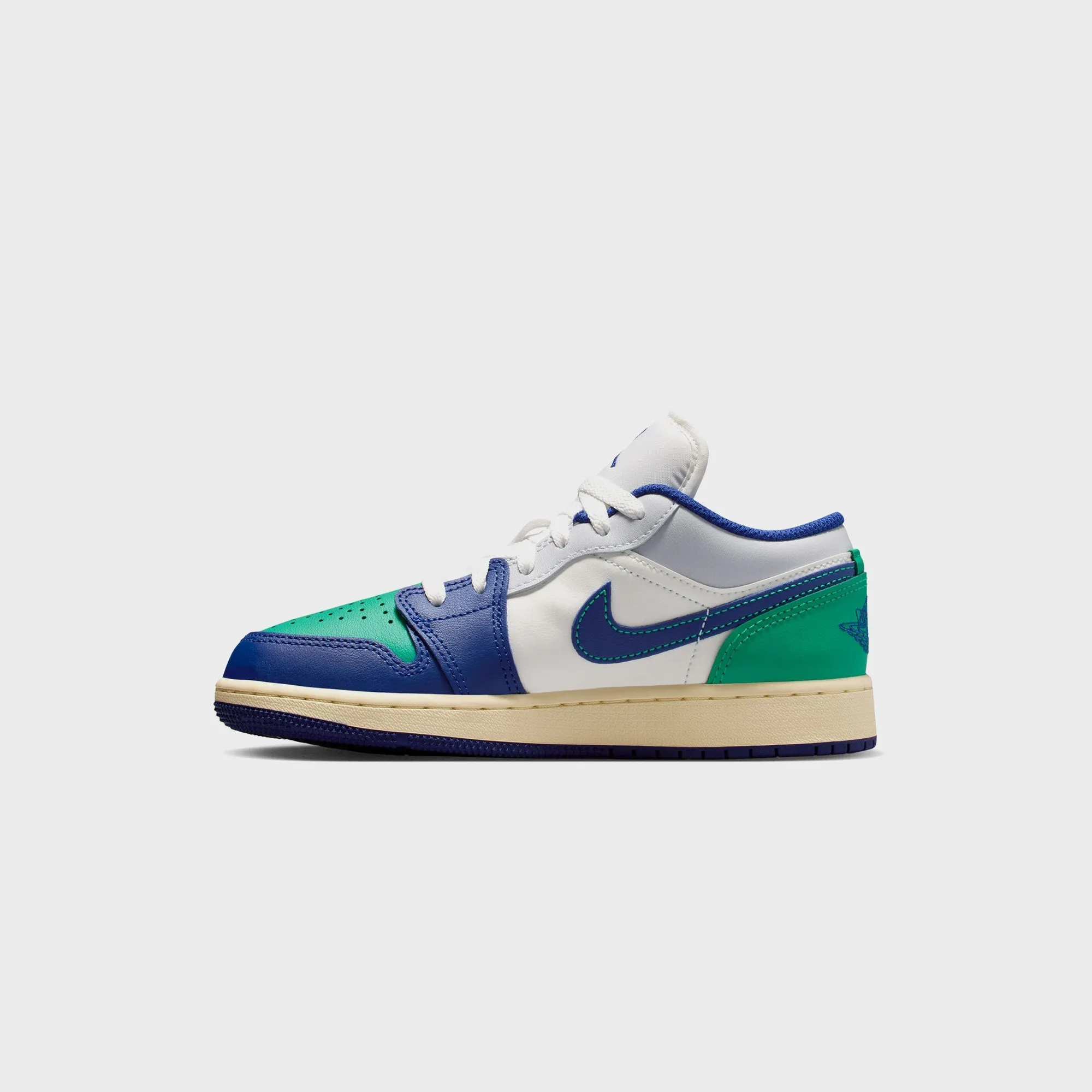 Jordan GS Air Jordan 1 Low - Sail / Deep Royal Blue / Stadium Green sold by Kith product image thumbnail 3