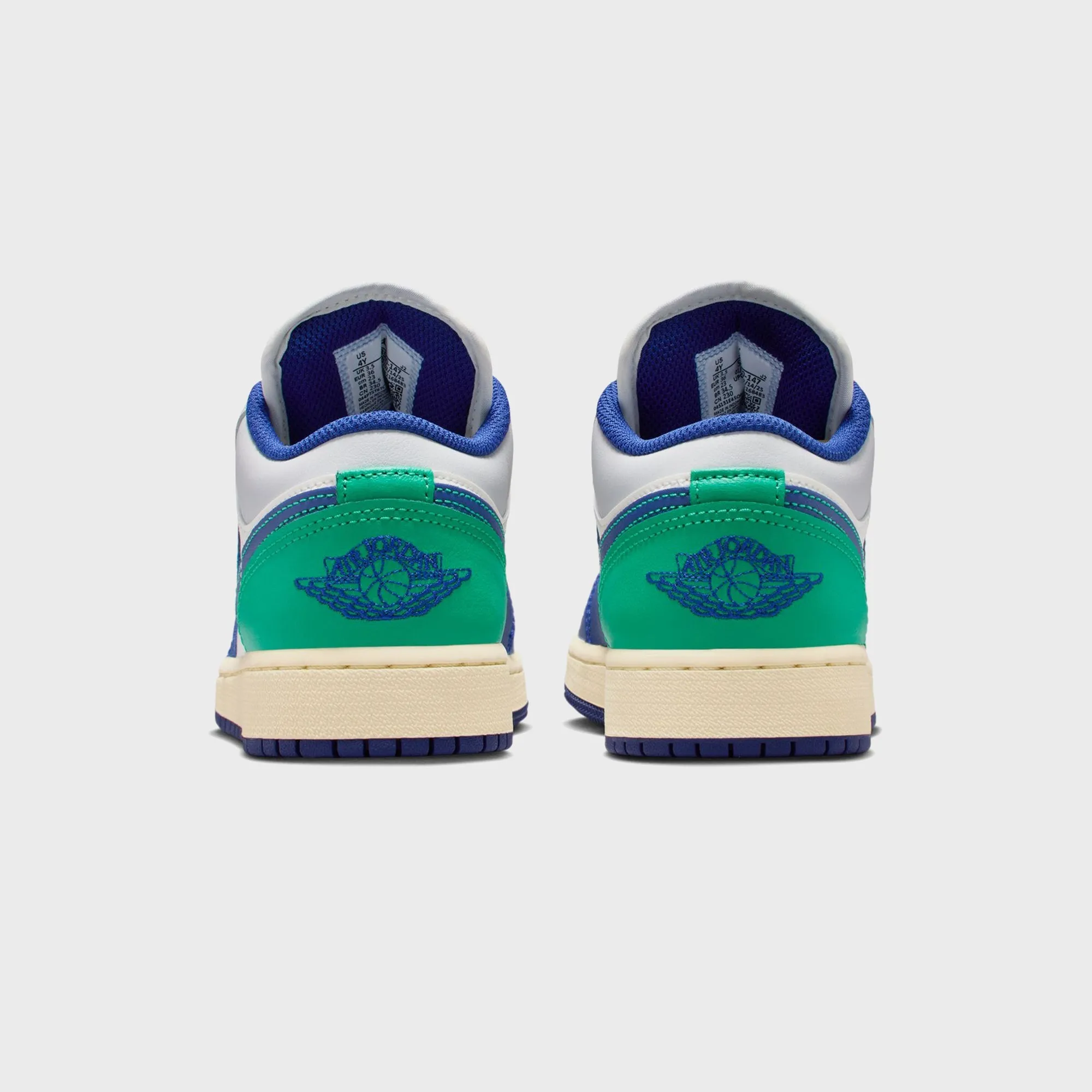 Jordan GS Air Jordan 1 Low - Sail / Deep Royal Blue / Stadium Green sold by Kith product image thumbnail 5